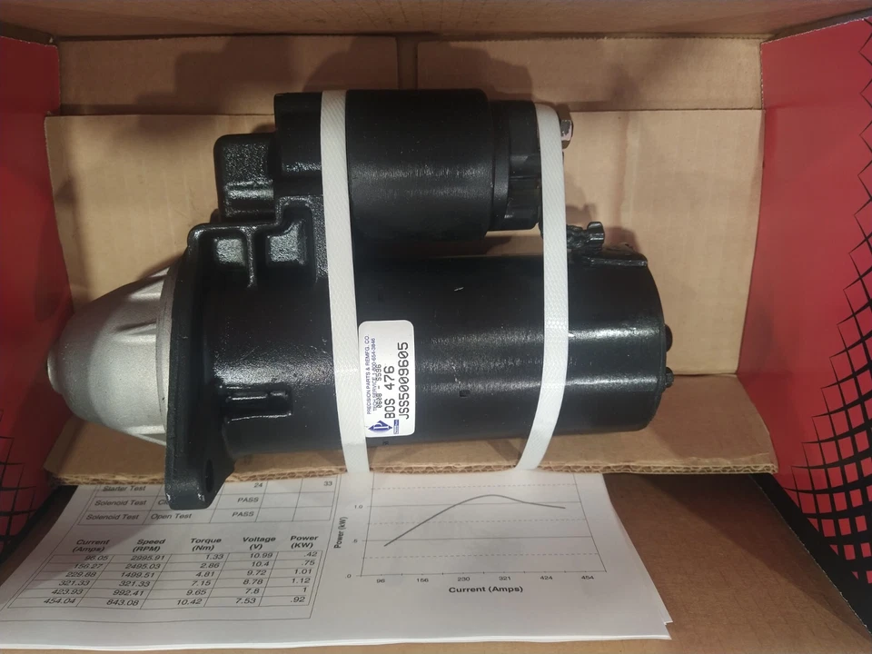 Precision Parts Starter Motor BOS476 For Saab 9000 2.0L-2.3L 1993-1999 - Image 2 of 3