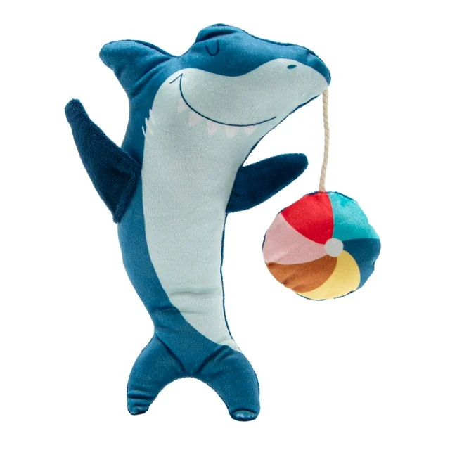 Crinkle Shark Kicker Toy Catnip-Filled for Playful Felines  