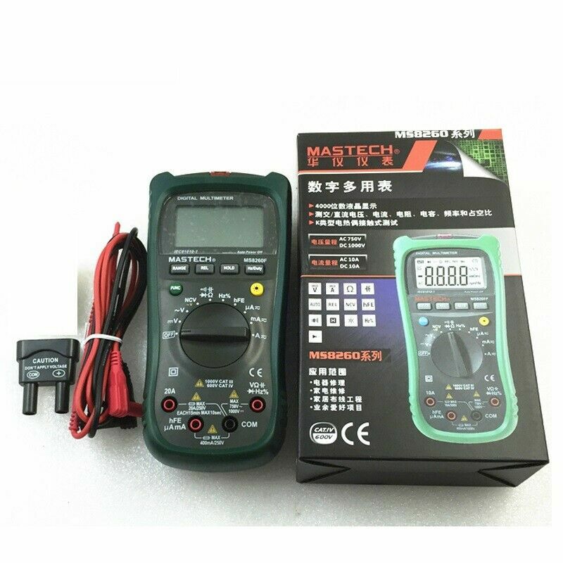 MS8260E LCR meter Handheld Digital Multimeter Backlight AC/DC Tester ...