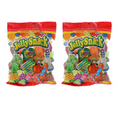 Jelly Snack Fruit Jelly Assorted Flavors Candy Pack of 2 - 20 Cups Each