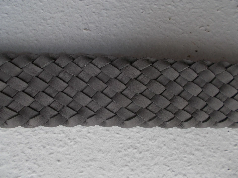hochwertiger Ledergürtel geflochten o. Schnalle - Bild 3 von 4