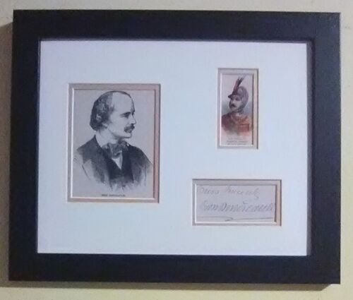 Dion Boucicault (1820-90) / Autograph / Irish Actor & Playwright / 8x10" Framed - Afbeelding 1 van 5