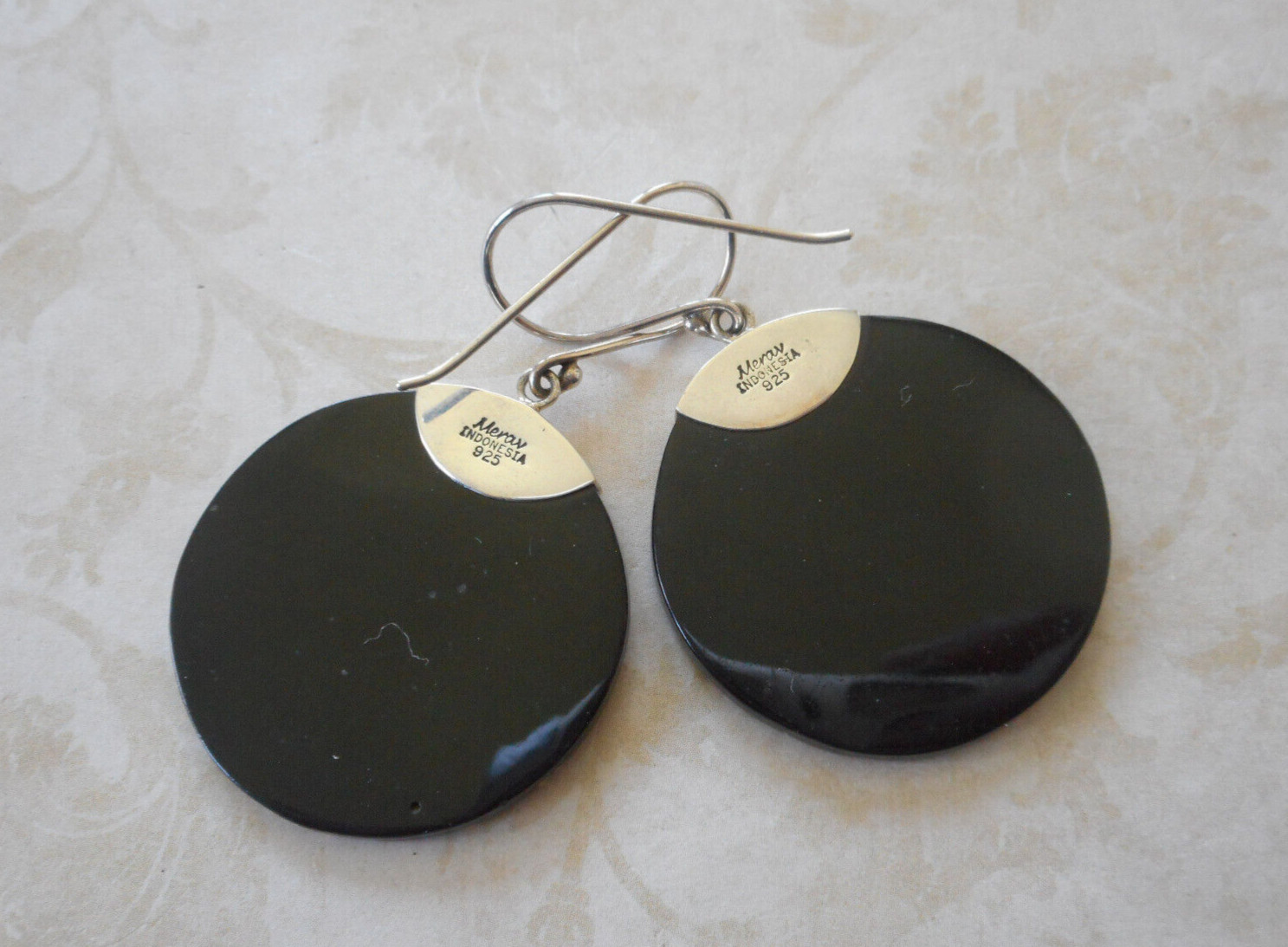 Merva Sterling Silver Shell Design Dangle Earring… - image 8