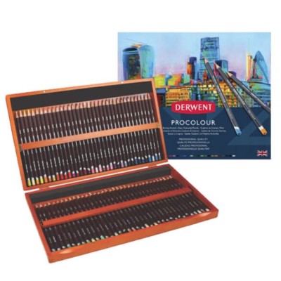 DERWENT PROCOLOUR - Künstler-Farbstift in Profiqualität - 72 Holzbox