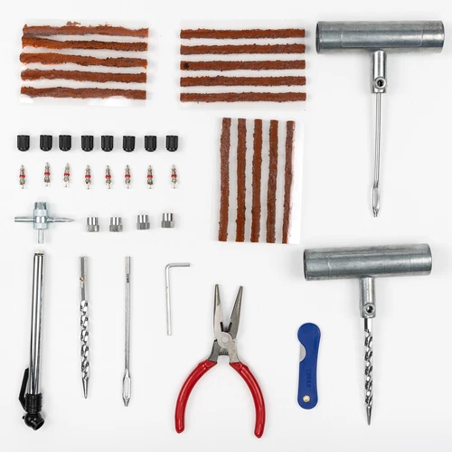 45pcs Autoreifen Reparatur Set Kfz PKW Reifen Flickzeug Pannenset Flicken Satz - Bild 4 von 7