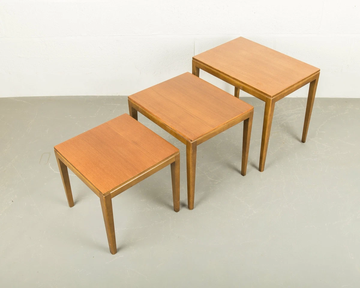 Remploy Teak Mid Century Nest of Tables 1960s Vintage Retro