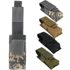 Military Tactical Molle Flashlight Pouches Accessories Bags Waist Pack Durable