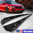 For Honda Civic 2016-22 Carbon Side Fender Air Vent Wing Cover Trim Accessories