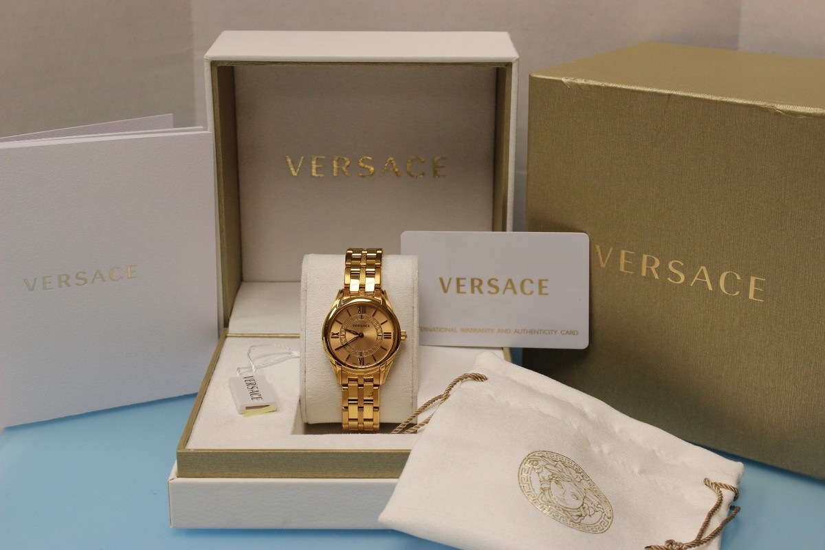 Versace Women’s “Dafne” Watch, Gold Ion-Plated Stainless Steel Versace Womens VFF020013 Dafne Rose Gold Ion Plated Beige  main image 2