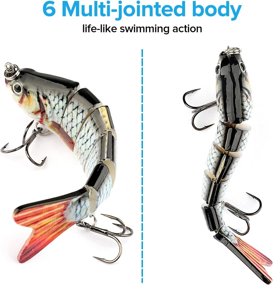 3x Wobbler Köder Spinner Angelköder Raubfisch mehrteilig für Hecht Zander Barsch - Bild 3 von 4