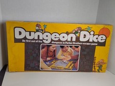 Dungeon Dice Board Game Vintage Rare 1977 Parker Bros. Complete