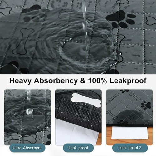 1/2/4PCS Pet Pee Pads Dogs Puppy Potty Training Mat Non-Slip Waterproof Washable - Picture 3 of 11