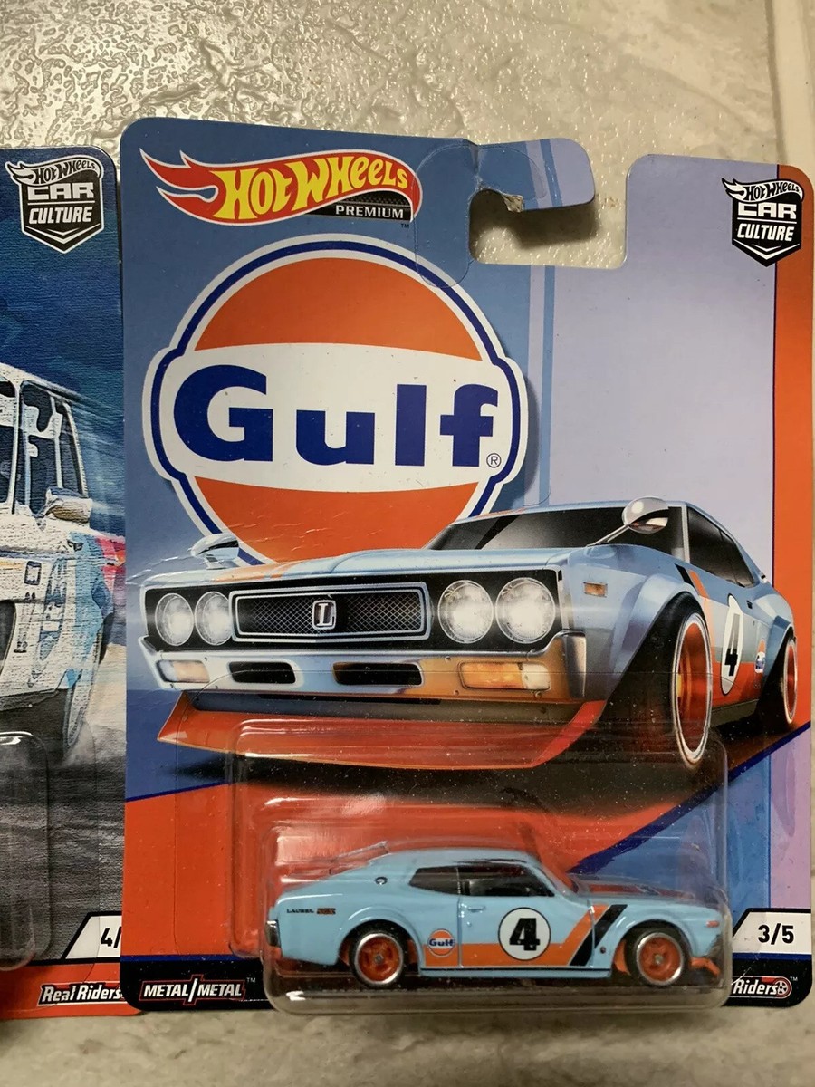 Car Culture Hot Wheels BMW 2002 & Gulf Nissan Laurel 2000 SGX Lot