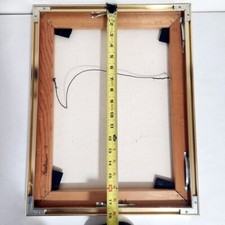 VTG Metal Picture Frame Gold 18" x 14" by Fredrix