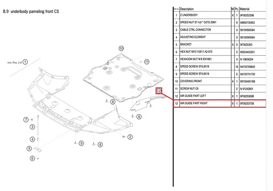 Juego de guía de aire de carreras Clubsport Manthey OEM 991 GT2RS/GT3RS fibra de carbono Foto 3 de 3
