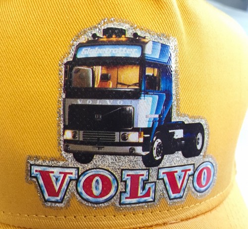 VTG 70s VOLVO Trucker Cap Hat Big Rig Semi Truck NOS print UNUSED SnapBack HAT - Picture 5 of 7
