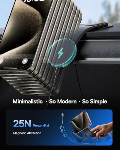 15W Magnetic Car Charger with Extra 3M Adhesive Mounting Tape - Picture 5 of 5