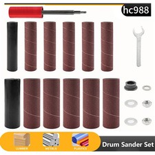 Spindle Drum Sander Set Electric Drill Conversion Sander Connector + Sandpaper