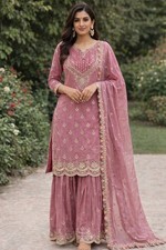 Salwar Kameez Indian Pakistani Wedding Party Wear Dress Bollywood Sharara Suit