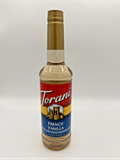 Torani French Vanilla Syrup 750mL 25.4 Fl oz. 1.6 Pints Exp. 6/9/2027
