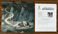 Halestorm ENTIRE BAND SIGNED Everest Pink Vinyl LP Cover BAS Beckett COA AUTO
