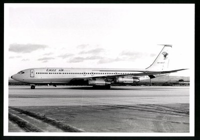 Fotografie Flugzeug Boeing 707, Passagierflugzeug der Eagle Air of Iceland 