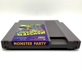 Monster Party ( Nintendo NES 1989 ) Authentic Tested NM Game + OG Game Slipcover
