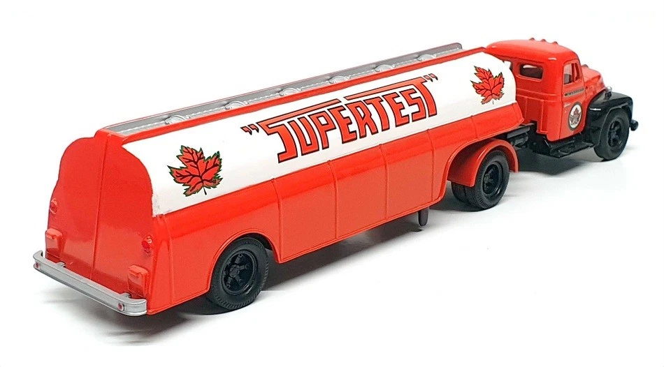 Corgi 1/50 Scale 56203 - Diamond T Semi Tanker Truck "Supertest" - Dk Orange - Image 2 of 4