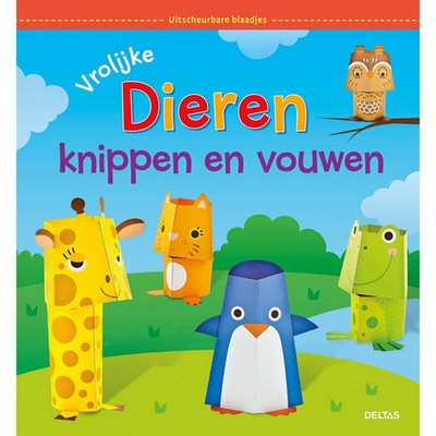Schneiden und falten Sie Deltas fröhliche Tiere