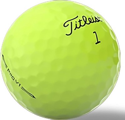 Titleist Pro V1 Yellow Used Golf Balls in Mint Condition, 2023, AAAA Quality