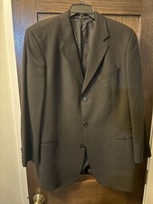 Boss Hugo Boss Einstein Classic Black Wool Blazer, Natural Stetch, Size 44L