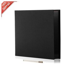Retro Self-Adhesive Photo Scrapbook Album - 40 Black Pages - Gift for Loved Ones