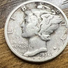 1936-S MERCURY SILVER DIME ACTUAL COIN Get More Today & Save