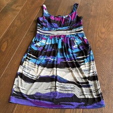 Bisou Bisou Womens 14 Fancy Work Sheath Dress Euc