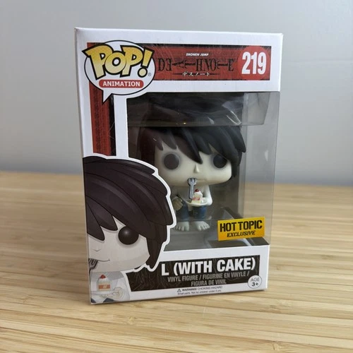 Funko Pop! Animation Death Note L (with Cake) 219 Hot Topic Exclusive