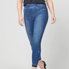Copied - New Spanx distressed denim leggings blue medium was Women  s size XS
