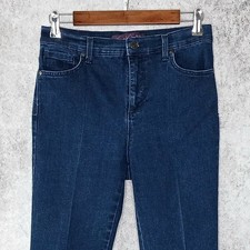 Gloria Vanderbilt Amanda womens vintage crease tapered jeans petite 8P stretch