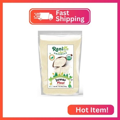 Rani Organic Juwar (Sorghum) Flour 16oz (1lb) 454g ~ All Natural | Vegan | Glute