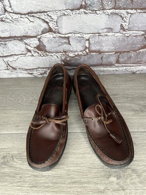 Bass Karen's Brown Leather Driving Tassel Loafers Slip On Shoes Women 8M US/39EU