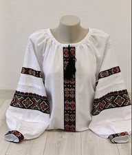 Woman Vyshyvanka Ukrainian embroidery embroidered blouse Hand Made