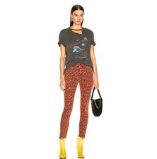 Mother High Waisted Looker Ankle Fray Jeans Pants Animal Attraction 27 NWT