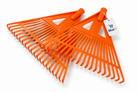 2Er. SET Laubrechen Rechen 430 Mm Heurechen Rasenrechen Gartenrechen 20 Zinken
