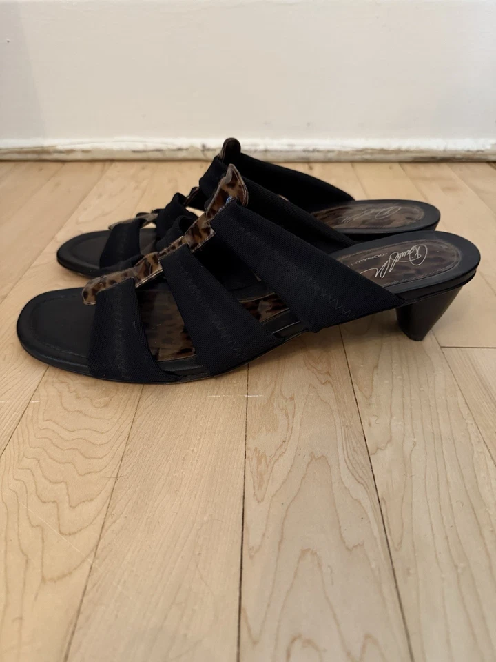 De Colección Donald J Pliner Tela con Tiras Diapositivas con Vinilo Estampado Animal Para Mujer’s 11 Foto 3 de 4