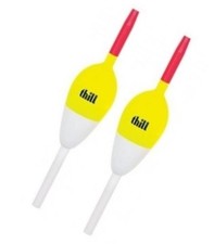 Paquete de 2 Bobbers Lindy Little Joe Thill Balsa Slip Pesca Flotadores 7/8" Ovalados