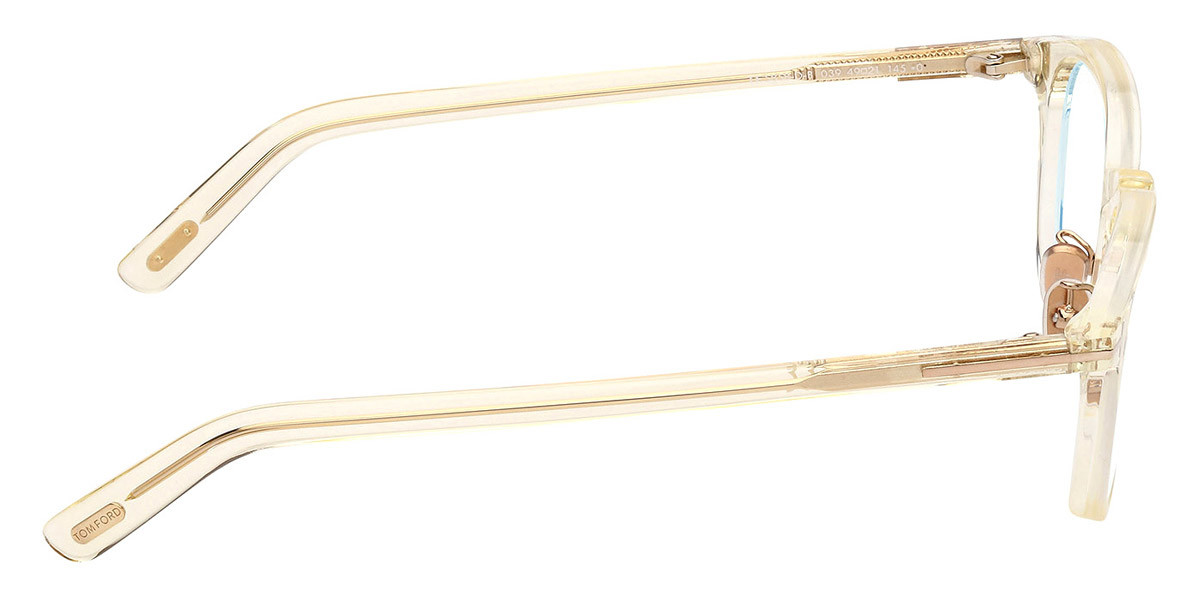 【TOM FORD】イエローレンズ Tom Ford FT5858-D-B Eyeglasses Shiny Transparent Yellow/T