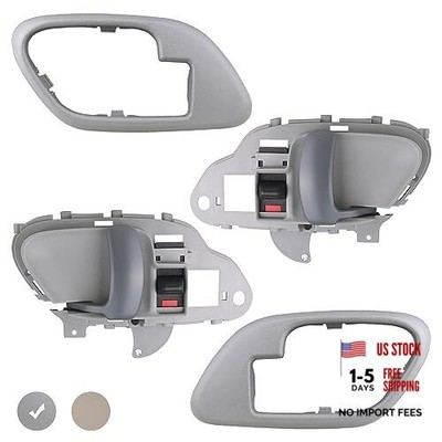 APPERFiT Interior Door Handle w/Bezel Kit () Compatible with 1995-2002 Gray