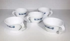 Set Of 5 Cups Vintage Corelle Corning Old Town Blue Onion Hook Handle Cup 2.25"
