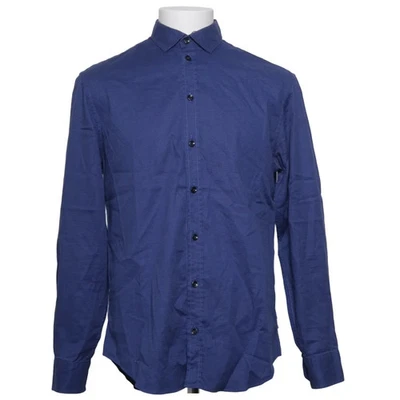 Armani Collezioni, chemise, taille : M, bleu, carreaux, homme #9ZR - Photo 1/4