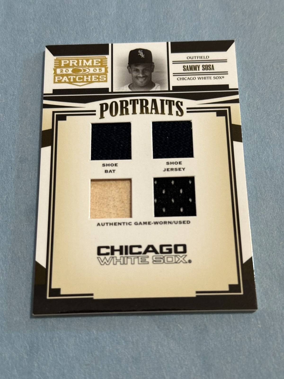 2005 Donruss Prime Patches - Sammy Sosa #P-16 Portraits Quad Relic /100