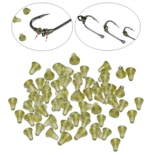 100pcs Hook Stopper, Fishing Rubber Bobber Beads Stopper,